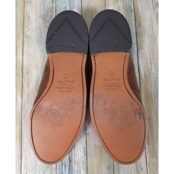 Allen Edmonds Randolph Men's Size 10 E Brown Leather Penny Loafers Bench Welt - Picture 4 of 12